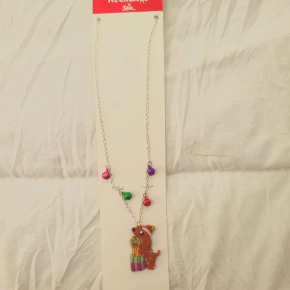 Justice Holiday Doggie Necklace